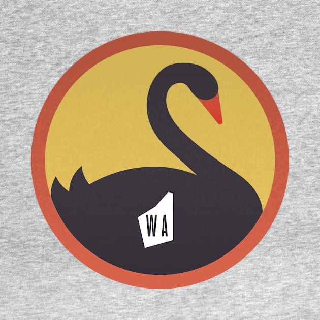 WA (Western Australia) Retro Style Logo by mushroompudding